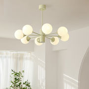 法式奶油风主客厅灯现代简约原木小清新吊灯创意房间卧室餐厅灯具