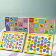 儿童早教启蒙宝宝识图识字学习认知卡片套装趣味汉字益智拼图玩具