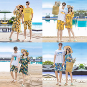 沙滩情侣装夏装套装海边度假蜜月女裙三亚巴厘岛泰国拍照你衣我裙