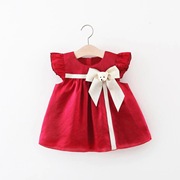 女宝宝夏装0-1岁婴儿衣服洋气，三四个月连衣裙，公主裙子5女婴背心裙