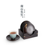 南山先生重竹杯垫中式泡茶隔热杯托家用创意功夫茶具配件竹木茶托