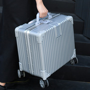 商务迷你18寸铝合金abS+pc拉杆小型儿童旅行密码登机箱行李箱