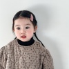 韩国进口灯芯绒波点宝宝bb夹 可爱基础刘海夹边夹儿童 女童发夹