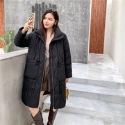 艾尚雪羽绒服女2023年中长款高腰小个子韩版冬天高端品牌外套
