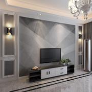 欧式客厅简约几何灰色北欧壁画家用大F气3d墙纸电视背景墙壁纸墙