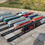 动车组高铁和谐号男孩儿童，玩具仿真电动轨道蒸汽，东风小火车头模型
