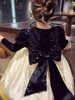 女童春秋赫本风钢琴，洋加绒厚保暖丝绒，亮片公主连衣裙漂亮好看质量