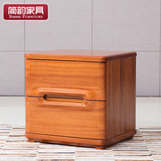 简韵 黄檀木床头柜 现代中式家具金丝木床头桌 全实木床边柜