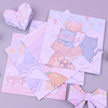 卡通猫咪印花正方形手工卡纸儿童叠纸彩纸diy制作花纹折纸千纸鹤