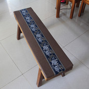 新中式长条凳坐垫舒适防滑长板凳换鞋凳茶椅凳长椅垫实木沙发卡座