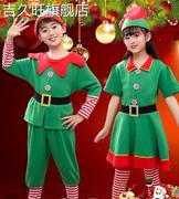 圣诞节儿童服装幼儿园男女童，演出服饰表演套装小女孩圣诞老人衣服