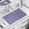 紫色长方形陶瓷洗手池大理石嵌入式台下盆大小号洗漱洗脸台盆面盆