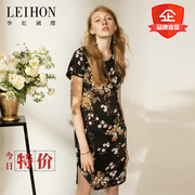 leihon李红国际气质，印花妈妈长裙，品质夏中国风连衣裙w37146