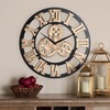 美式欧式复古钟表挂钟客厅大气，罗马数字无框钟表，个性创意时尚壁钟