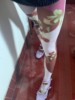 青春清新田园少女个性潮流创意图案设计红樱桃连裤打底袜