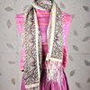 印度绣花莎丽蕾丝围巾女创意，围脖创意个性，复古披肩春秋薄款长款