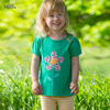 女童T恤夏季中小童儿童田园风可爱百搭纯棉花朵短袖打底上衣