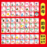 汉语拼音训练拼读字母表，墙贴声母韵母学习神器一年级，儿童有声挂图