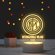 国际米兰小夜灯足球队徽俱乐部球迷周边意甲摆件氛围台灯生日礼物