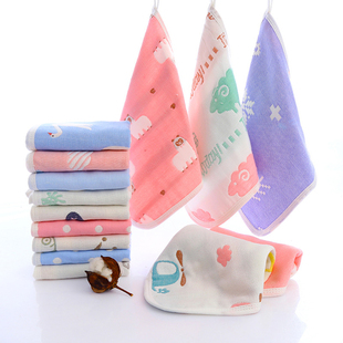 婴儿口水巾棉纱布毛巾，宝宝用品儿童手帕，新生幼儿超软洗脸小方巾