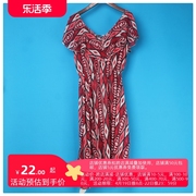 丽新折扣女装 X袖 系列夏装 花色美气质连衣裙 单件 X31