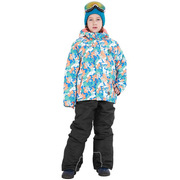 跨境菲比小象儿童滑雪服套装保暖加厚防风防水男女童冲锋衣裤