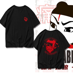 国潮时尚中国民族风摇滚痛仰乐队纯棉半袖个性大码宽松短袖T恤衫
