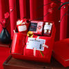 中式结婚伴手礼女伴娘婚礼红色寿宴回礼高档实用礼盒毛巾礼物套盒