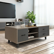 茶几电视柜北欧组合套装，现代简约客厅板式家具储物小户型抽屉茶桌