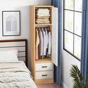 单门衣柜简易组装衣橱柜子卧室家用小型出租房用单人小衣柜占地小