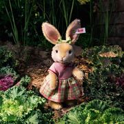 德国直邮steiff毛绒玩具粉色毛绒兔子彼得兔限量收藏版006500
