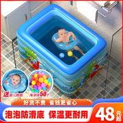 婴儿游泳池充气加厚儿童家用室内小孩游泳桶宝宝折叠家庭水池浴缸