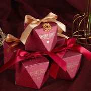 喜糖盒网红2022结婚礼糖盒婚礼磨砂纸盒创意宝宝满月宴空盒子