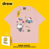 Drew house笑脸helloKitty联名短袖可爱趣味情侣百搭宽松休闲上衣