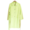 卡利亚某里品牌撤柜折扣高端时尚气质百搭果绿色风衣A34-H0168