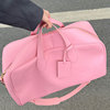 粉色旅行包女2024波士顿手提包行李，大包软皮登机包运动(包运动)健身包