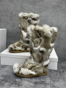 雪地靴女2023冬季狐狸，毛毛靴子厚底增高羊皮毛保暖长筒女靴子