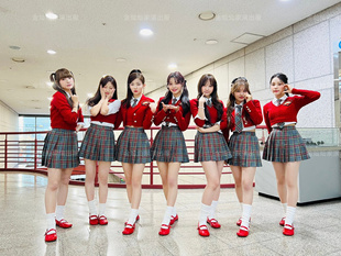 韩国女团同款爵士舞韩舞台(韩舞台)jk制服学院风表演出打歌服啦啦队操套装