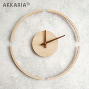 北欧极简透明悬浮艺术挂钟客厅装饰创意时钟挂墙家用时尚静音钟表