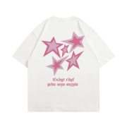 美式复古设计感星星短袖t恤女2024夏季小众甜酷半袖上衣