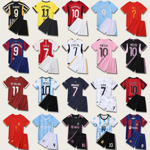 葡萄牙c罗球衣(罗球衣)儿童，迈阿密足球服套装，女小学生男童德国欧洲杯队服