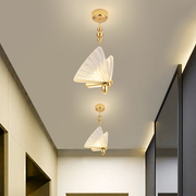 蝴蝶造型LED过道灯走廊灯现代简约创意门厅入户玄关灯阳台小吊灯