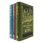 魔戒指环王三部曲3册装 金银铜箔封面精装版 The Lord Of The Rings J. R. R. Tolkien 英文原版奇幻小说 进口英语书籍