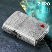 zippo打火机正版古银五角星美国陆军，纪念个性男士刻字