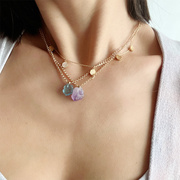 LHWindsor温莎珠宝紫水晶原石漂流瓶项链 锁骨链女小众设计高级感