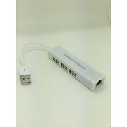 USB集线器 转RJ45以太网口有线网卡3口HUB二合一网线转换器usb2.0