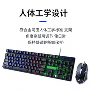 金河田键盘鼠标套件锋df100游戏魔200办公键盘鼠标套装KM037