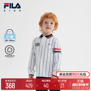 FILA KIDS斐乐童装男小童长袖POLO衫2024春儿童运动网球上衣