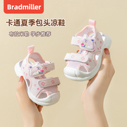 女宝宝凉鞋夏季1一2-3岁幼儿包头软底防滑宝宝鞋子婴儿学步鞋