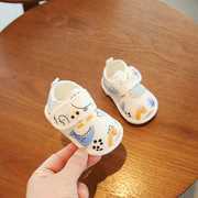 婴儿鞋子春秋0-6一12月婴幼儿步前鞋，一岁男宝宝，学步鞋软底布鞋女3